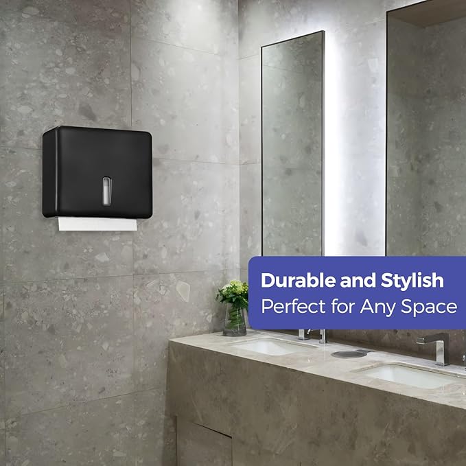 Multifold Paper Towel Dispenser Wall Mount – Large Capacity C-Fold, and Folded - Image 9