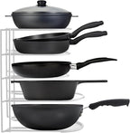 Heavy-Duty Pots and Pans Organizer | 5-Tier Cookware & Lid Storage Rack | by Extreme+Matters