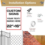Custom Sign, Personalized Metal Signs, Aluminum Weatherproof Metal Sign - Image 4
