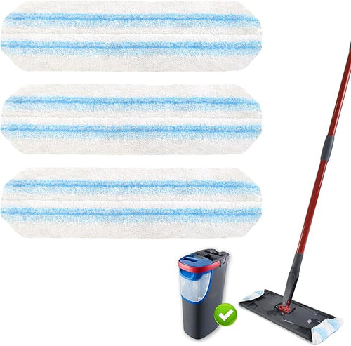 3PCS Replacement Mop Pads for O-Cedar H2prO Flat Mop System, Microfiber Mop Pad by Unknown