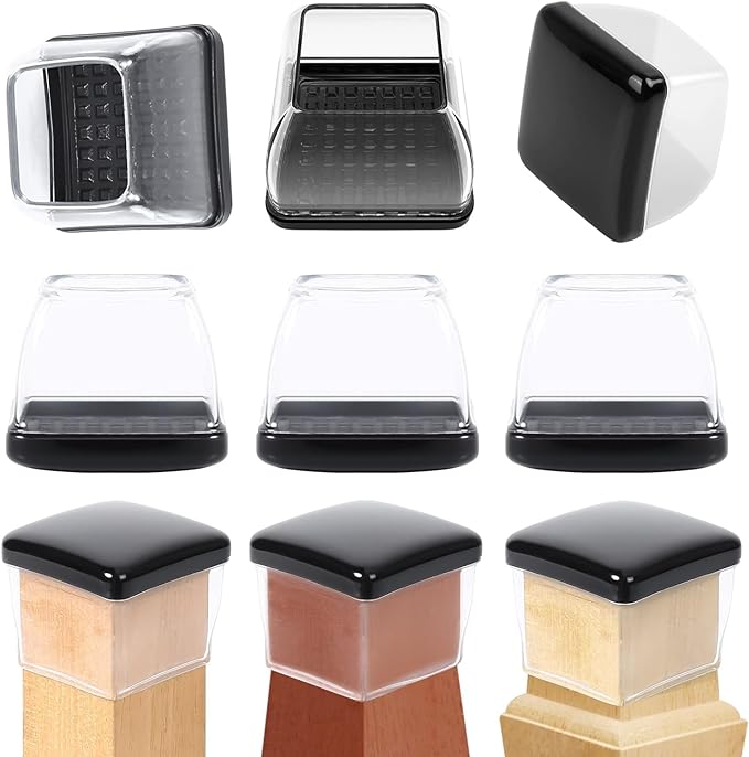 Ezprotekt 24 Pcs Large Clear Chair Leg Sliders by VisittheEzprotekt