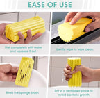 4 Pack Damp Dusting Sponge Duster, Reusable Household Cleaning Sponge Tool - Image 4