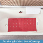 Foldable Silicone Bathtub Mat: Jumbo Size Heavy Duty Safety Bath Mat - Image 2