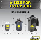 Heavy Duty Contractor Bags, Extra Large Trash Bags, Twist Tie Closure, 55 Gallon - Image 5