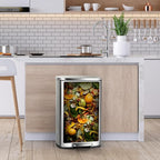 13.2 Gal Kitchen Trash Can, 50L Recycling or Garbage Bin, Brushed Stainless - Image 2