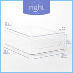 Plastic Food Storage 8 Pack Clear Container Bin - Image 4