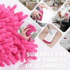 8 Pcs Mop Slippers Socks Floor Cleaning, Microfiber Shoe Covers dust Washable - Image 4
