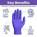 SafeWay Nitrile Disposable Gloves — Multi-Purpose Powder-Free, Medical Use - Image 3