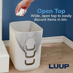 STORi Luup Bathroom Wastebasket, Secure Grocery Bags, Plastic Garbage Container - Image 8