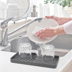 YASMEN Silicone Bathroom Soap Dishes, Sink Sponge Holder - Image 5
