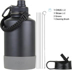 DRINCO Stainless Steel Water Bottle Spout Lid Vacuum Insulated Double Wall - Image 2