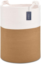 COMSE Extra Large Blanket Basket, Tall Woven Storage Basket, Nursery Hamper by COMSE