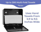 Multifold Paper Towel Dispenser Wall Mount, Folded Hand Towel Dispenser - Image 3