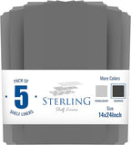 Shelf Liners for Wire Shelf System: Set of 5 in Graphite: 13.4 x 23.2 inch: - Image 2
