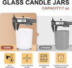 Thick Candle Jars for Making Candles 12 Pcs, 7 OZ Empty Jars - Image 3