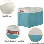 DULLEMELO Large Closet Storage Baskets Canvas Storage Baskets - Image 4