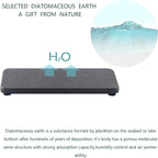 2 Pcs Water Absorbing Stone Trays, Kitchen/Bathroom Sink Soap Dish, Diatomite - Image 4