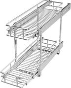 LOVMOR 2 Tier 5½" W x 21½" D, Individual Pull Organizer Kitchen Cabinet Storage by LOVMOR