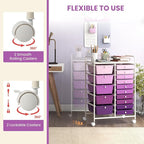 GOFLAME 15-Drawer Rolling Storage Cart, Utility Cart - Image 5