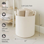 PUTSKA Blanket Basket – Round Storage - Image 2