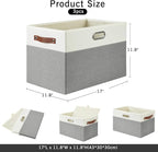 Large Collapsible Fabric Storage Bins - Image 2