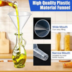20PCS Plastic Funnels, 4.7'' Clear Plastic Funnels, Wide Mouth Funnel - Image 3