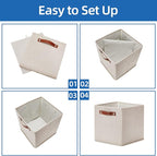 Temary 11x11 Storage Cubes Fabric Storage Cubes Storage Bins - Image 7