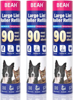 9.45 Inch Extra Sticky Lint Roller Refills 3 Pack –Compatible by BEAH