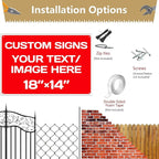 Repaly Personalized signs, Aluminum Weatherproof Metal Sign Multiple Sizes - Image 6