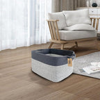 COMFY-HOMI 3Pack Cotton Rope Square Basket - Image 3