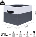 WUIKE Fabric Storage Bins, Extra Large Baskets - Image 2