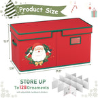 Christmas Ornament Storage Box Christmas Ornament Storage Organizer - Image 3