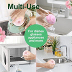 Hard Bristle Crevice Cleaning Brush & Non Scratch Soft Scrub Brush Set - Image 5