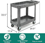 YITAHOME Utility Cart on Wheels, 550 lbs Capacity Service Cart, 40 x 17 Inch - Image 3