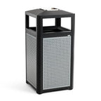 Safco Evos Steel Trash Can, 38 Gallons, Indoor and Outdoor Use, Commercial by SafcoProducts