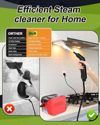 Handheld Steam Cleaner for Home, 10s Heat-Up/2.11 Qt Tank/4.5BAR High Pressure - Image 6