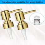 2 Pack Gold Soap Dispenser Pump Replacement Top Dispenser Pumps Refill - Image 6