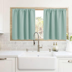 RYB HOME Blackout Curtains for Kitchen, Over Sink Privacy Curtains Window Decor by RYBHOME