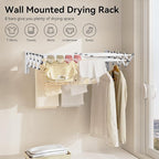 APEXCHASER Wall Mounted Clothes Drying Rack, Laundry Drying Rack Retractable - Image 6