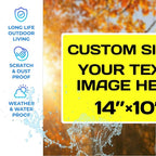 Repaly Personalized signs, Aluminum Weatherproof Metal Sign Multiple Sizes - Image 4