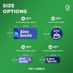 Personalized Name Tag Stickers for Kids | Space-Themed Waterproof Labels for - Image 2