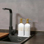 MOMEEMO Kitchen Soap Dispenser Set, Contains Dish and Hand Soap Dispenser - Image 5