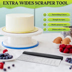 HULISEN Large Bench Scraper for Baking, 10 inch Dough Pastry Scraper - Image 3