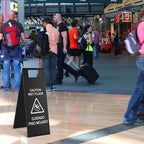 LEIFIDE 4 Pcs Stainless Steel Wet Floor Caution Sign Bulk 8.8 Pound Portable - Image 6