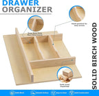 WelFurGeer Premium Wooden Silverware Organizer - Image 4