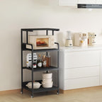 4 Tier Printer Stand with Storage Shelf, Large Tall Printer Table - Image 8