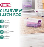 Sterilite 24-Pack ClearView Latch Box, Stackable Storage Organizer Bins - Image 2