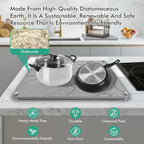 Stone Drying Mat For Kitchen Counter Superb Absorbent Diatomaceous Earth Mats - Image 2