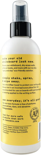 Remooble Dry Erase Whiteboard Cleaner Spray & Microfiber Cleaning Cloth - Image 2