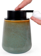 INGOFIN Ceramic Foaming Soap Dispenser -12oz Foam Hand Soap Dispenser Bathroom by INGOFIN